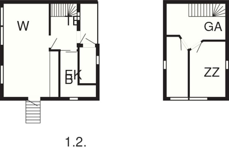 Maison de vacances pour 6 a EYDEHAVN-Plan d'étage