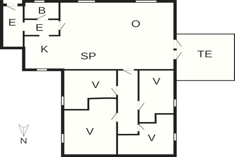 Gezellig toevluchtsoord in Skagen City-By Traum - Plattegrond