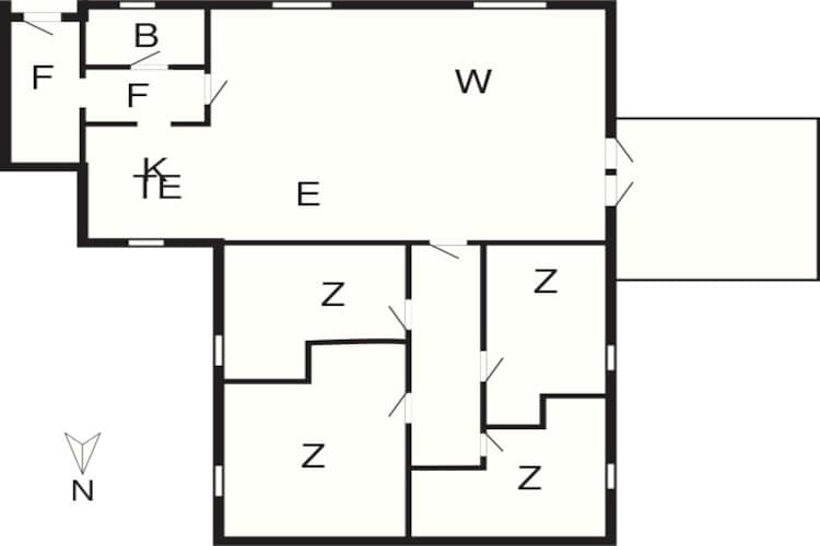 Refuge confortable en ville de Skagen-By Traum - Plan