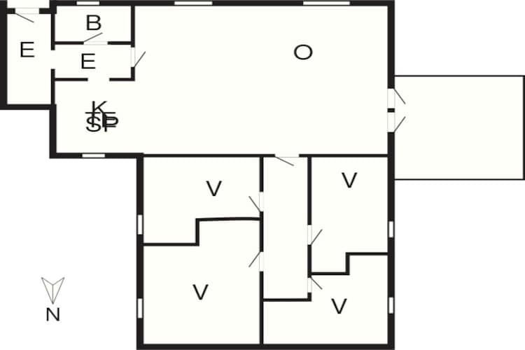 Refuge confortable en ville de Skagen-By Traum - Plan
