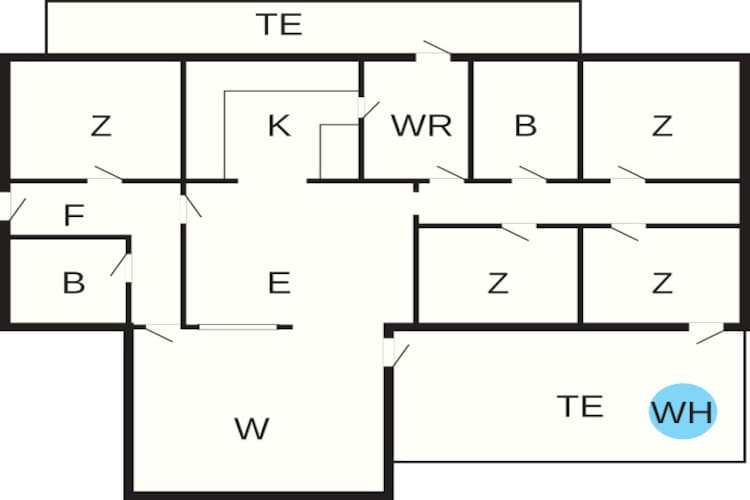9 persoons vakantie huis in Rømø-Plattegrond
