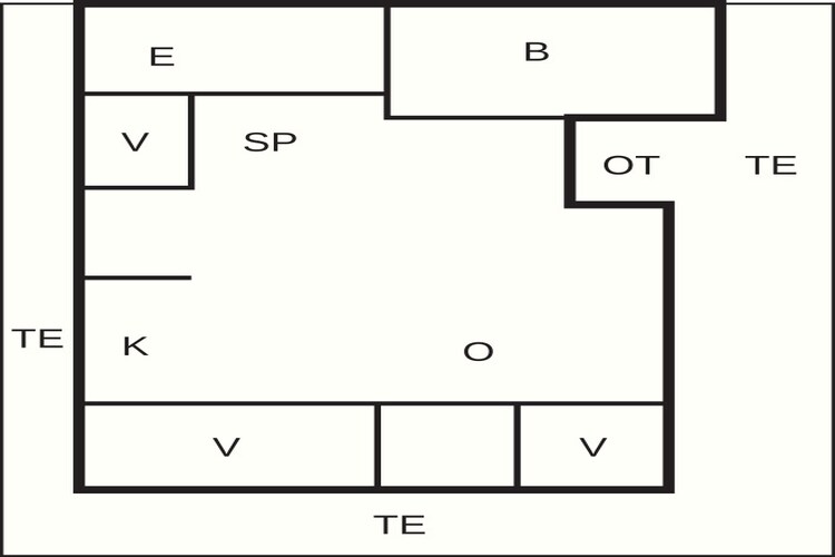 7 person holiday home in Ebeltoft-Floor plan