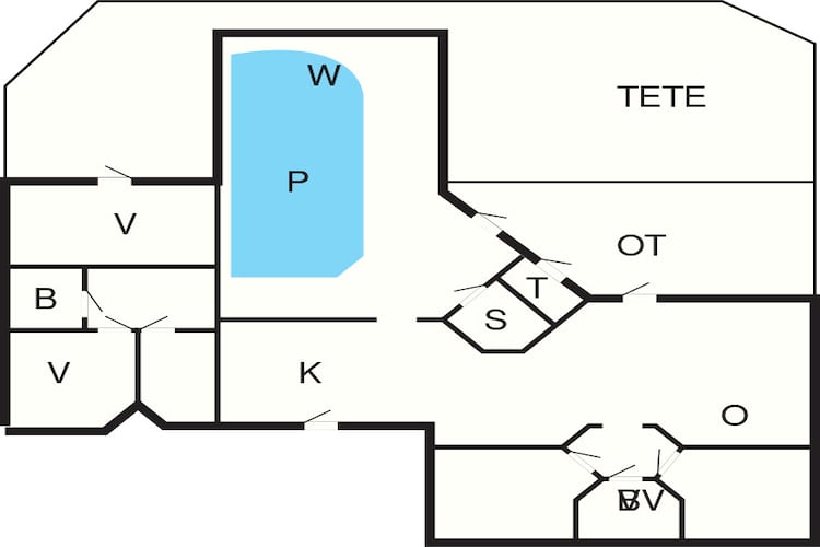 10 person holiday home in Tisvildeleje-Floor plan