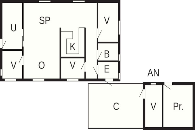 Ruim toevluchtsoord in Marielyst-By Traum - Plattegrond
