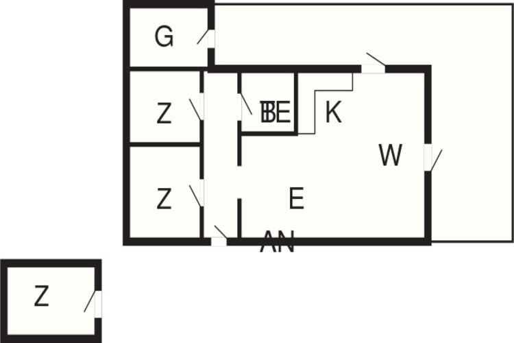 Moderne Cottage-Oase in Arrild-By Traum-Plattegrond