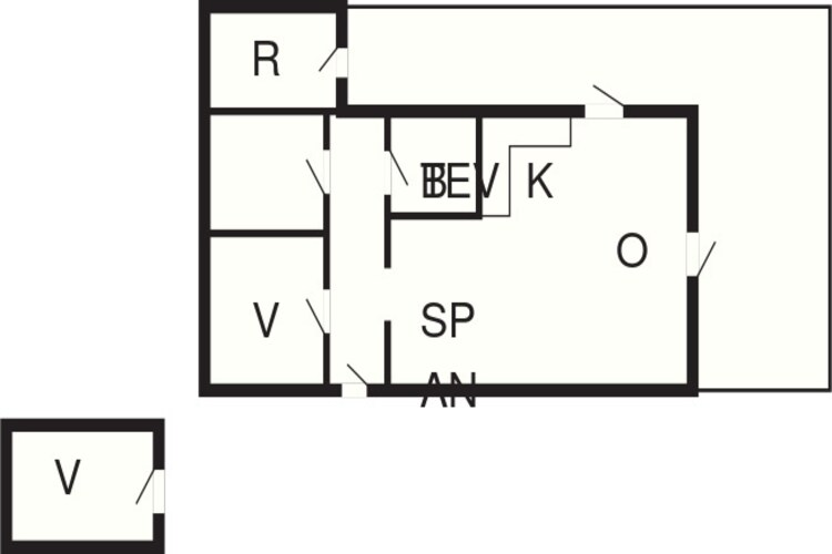 Moderne Cottage-Oase in Arrild-By Traum-Plattegrond