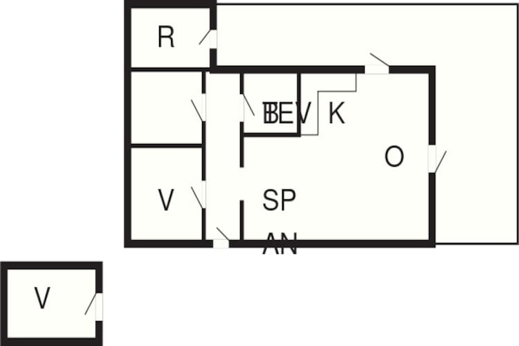 Moderne Cottage-Oase in Arrild - Grundriss