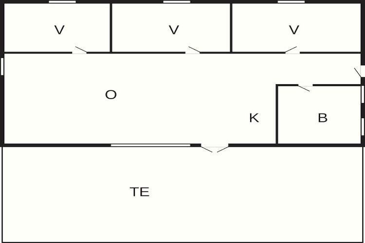 6 persoons vakantie huis in Nexø-Plattegrond