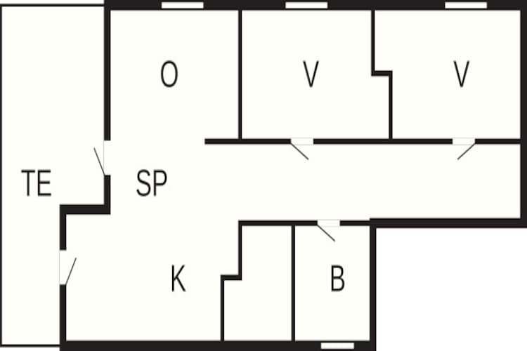 4 Personen Ferienhaus in Skagen - Grundriss