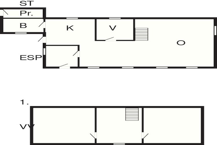 Gezellig kusthuisje bij Jegindo-By Traum-Plattegrond