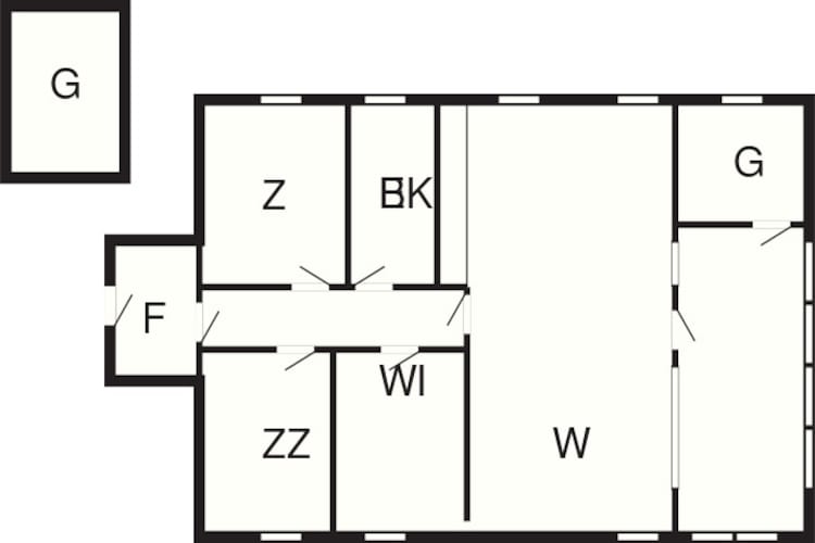 Rustig toevluchtsoord in Hejlsminde-By Traum-Plattegrond