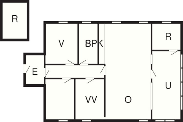 Rustig toevluchtsoord in Hejlsminde-By Traum-Plattegrond