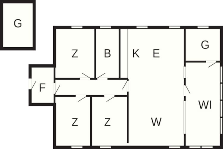Rustig toevluchtsoord in Hejlsminde-By Traum-Plattegrond