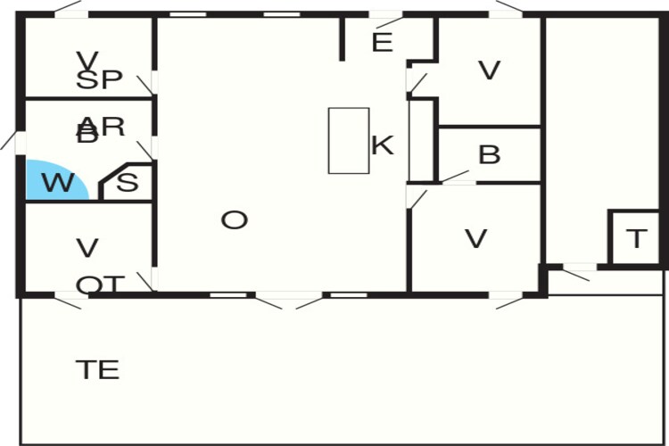 9 persoons vakantie huis in Dannemare-Plattegrond