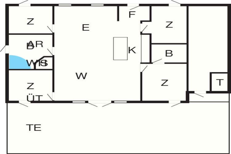 9 persoons vakantie huis in Dannemare-Plattegrond