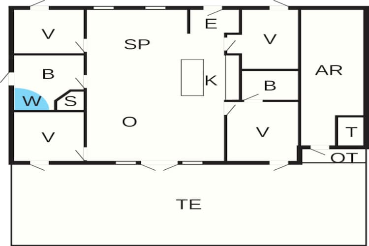 9 persoons vakantie huis in Dannemare-Plattegrond