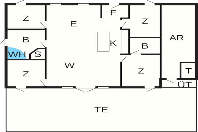 9 persoons vakantie huis in Dannemare-Plattegrond