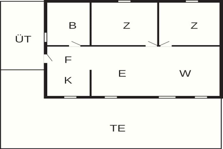 6 person holiday home in Hadsund - Floor plan