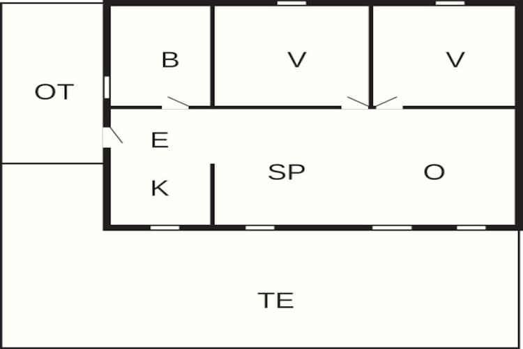 6 person holiday home in Hadsund - Floor plan