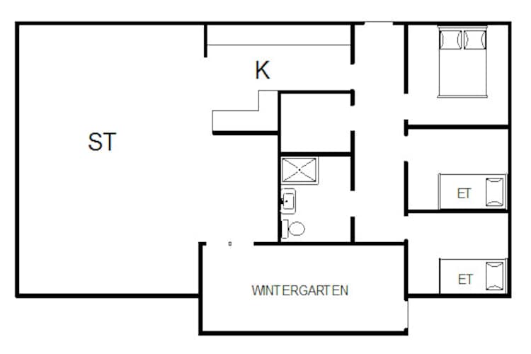 6 persoons vakantie huis in Henne - Plattegrond