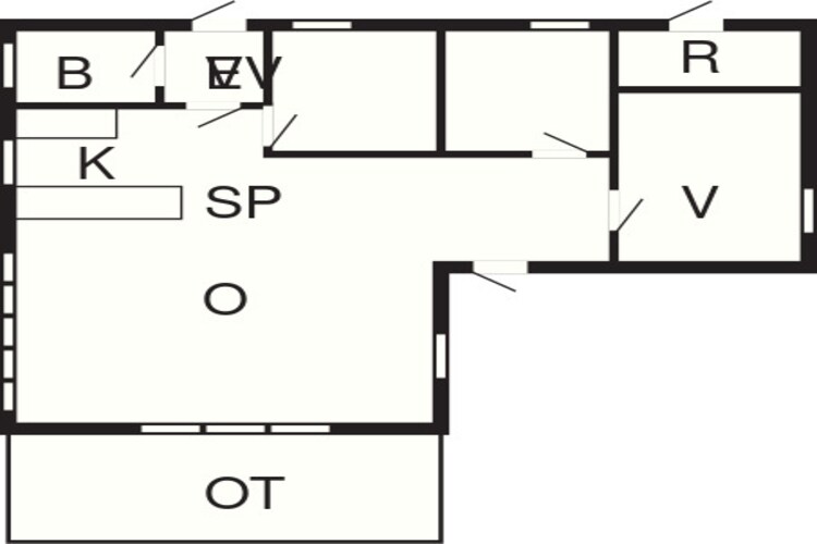 6 persoons vakantie huis in Ebeltoft-Plattegrond