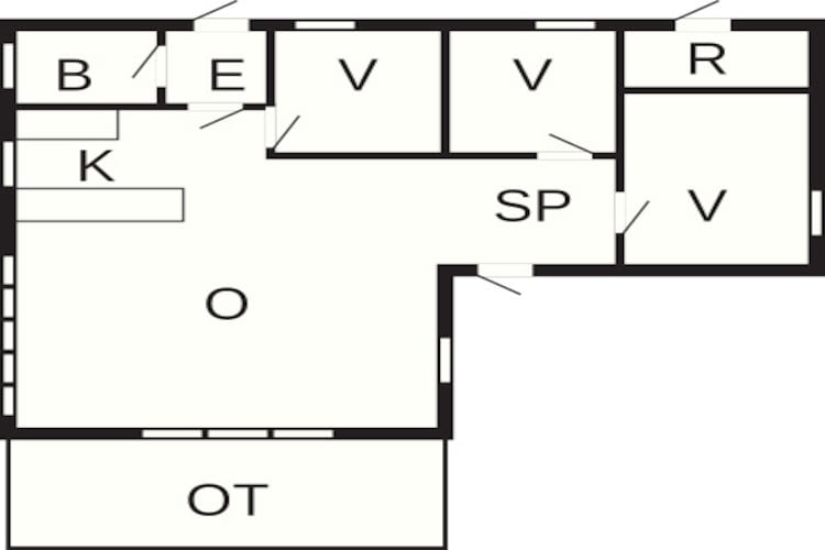 6 persoons vakantie huis in Ebeltoft-Plattegrond