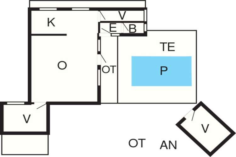 6 persoons vakantie huis in Nexø-Plattegrond