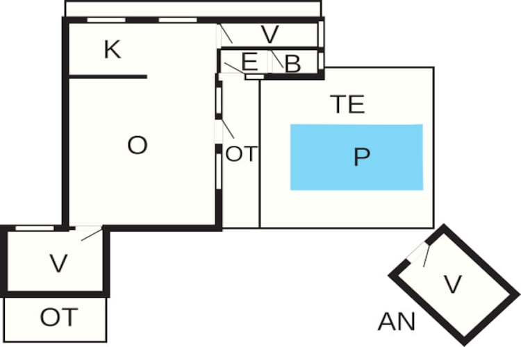 6 persoons vakantie huis in Nexø-Plattegrond