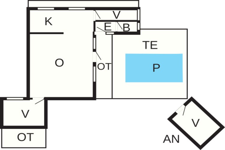 6 persoons vakantie huis in Nexø - Plattegrond