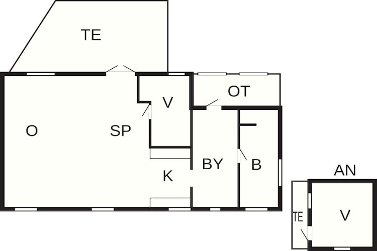 6 persoons vakantie huis in Jægerspris-Plattegrond