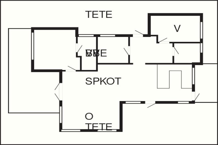 Moderne strandtoevlucht in osterby-By Traum-Plattegrond