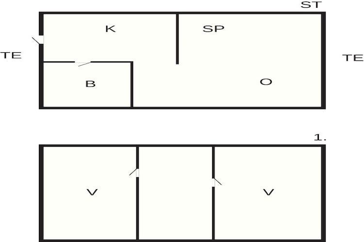5 persoons vakantie huis in Hals-Plattegrond