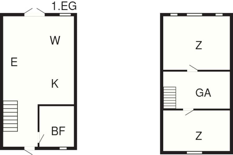 Kusttoevlucht in oster Hurup-By Traum-Plattegrond