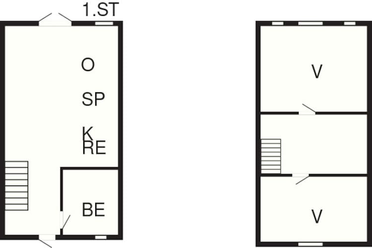 Kusttoevlucht in oster Hurup-By Traum-Plattegrond