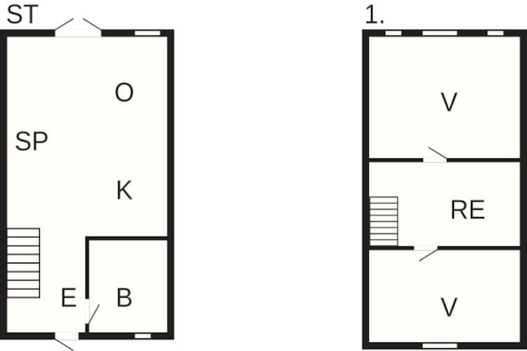 Kusttoevlucht in oster Hurup-By Traum-Plattegrond