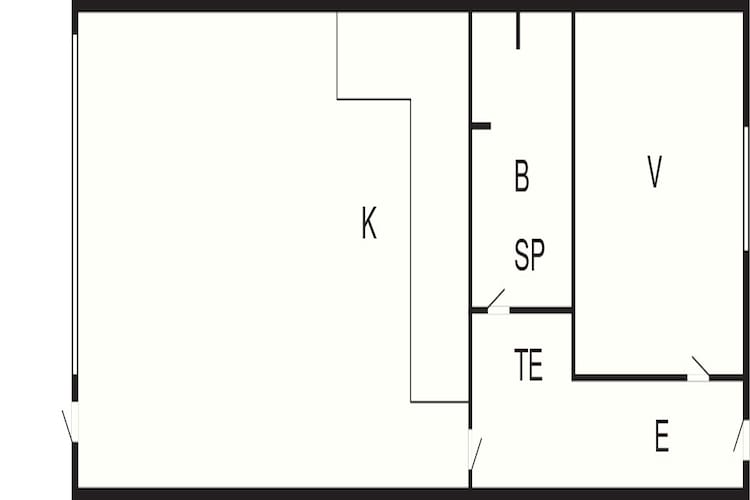 4 persoons vakantie huis in Glesborg-Plattegrond
