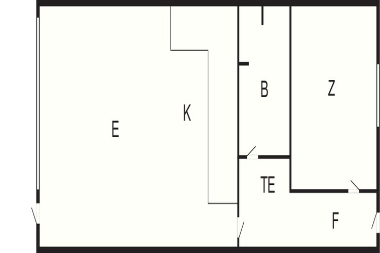 4 persoons vakantie huis in Glesborg-Plattegrond