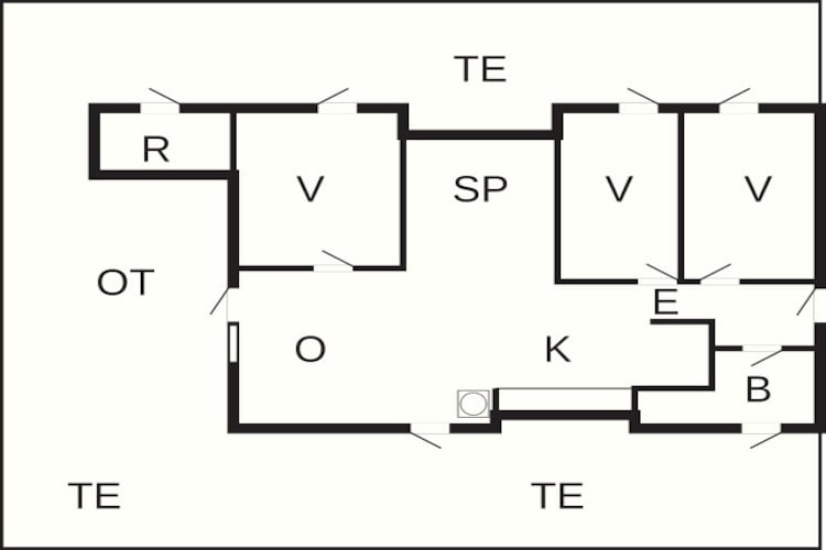 6 persoons vakantie huis in Jerup - Plattegrond