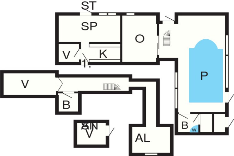 8 persoons vakantie huis in Hals-Plattegrond
