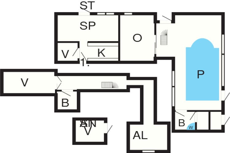 Maison de vacances pour 8 a Hals - Plan