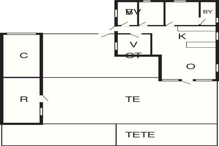 6 persoons vakantie huis in Brovst-Plattegrond