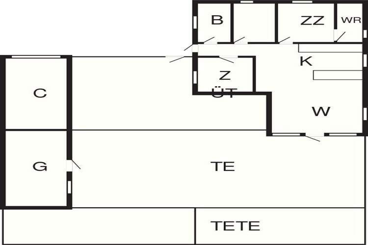6 persoons vakantie huis in Brovst-Plattegrond