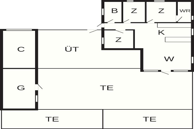 6 persoons vakantie huis in Brovst-Plattegrond