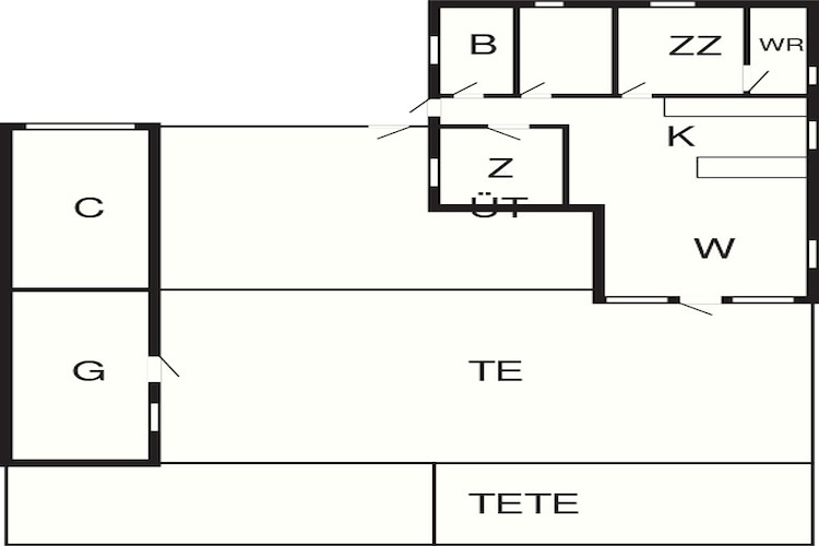 6 persoons vakantie huis in Brovst - Plattegrond