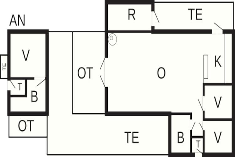 Maison de vacances pour 7 a Blokhus - Plan