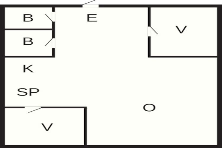 4 persoons vakantie huis in Hjørring-Plattegrond