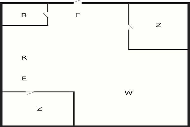 Maison de vacances pour 4 a Hjørring - Plan