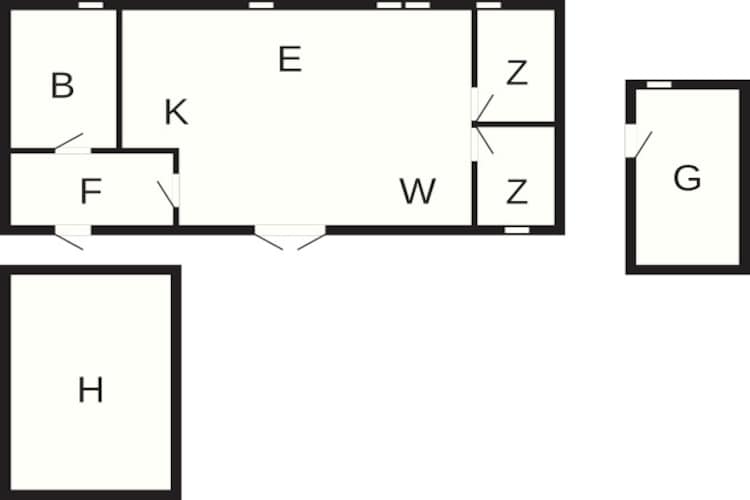 6 persoons vakantie huis in Løkken-Plattegrond