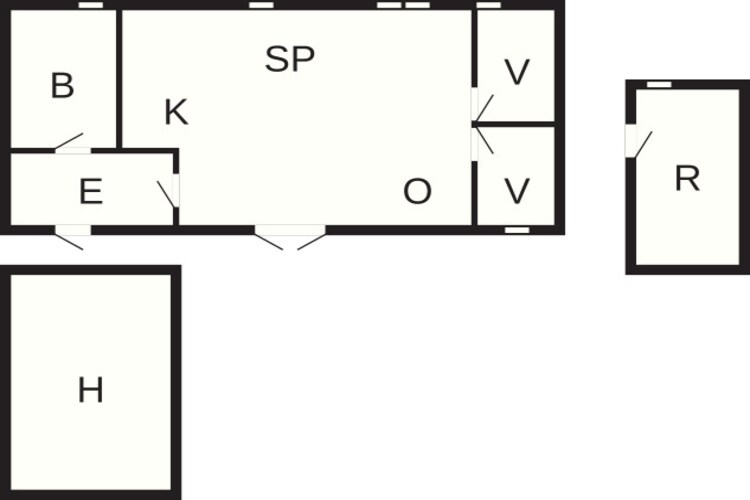 6 persoons vakantie huis in Løkken - Plattegrond