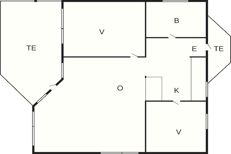 6 persoons vakantie huis in Jægerspris - Plattegrond